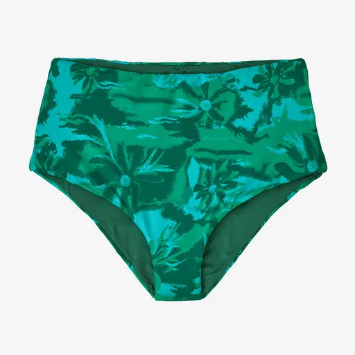 Patagonia Sunrise Slider Bikini Bottoms - Cliffs And Waves: Conifer Green sold by Sun Diego Boardshops