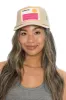 That Friday Feeling California Stripes Trucker Hat - TAN sold by Sun Diego Boardshops