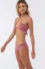 O'Neill Saltwater Solids Embry Halter Top - Berry sold by Sun Diego Boardshops