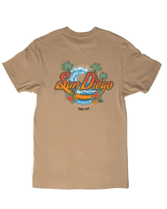 Sun Diego Island Style Short Sleeve - Sand sold by Sun Diego Boardshops