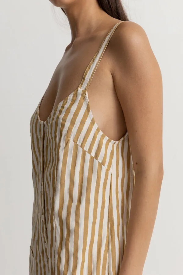 Rhythm Goodtimes Stripe Romper - Camel sold by Sun Diego Boardshops product image thumbnail 2