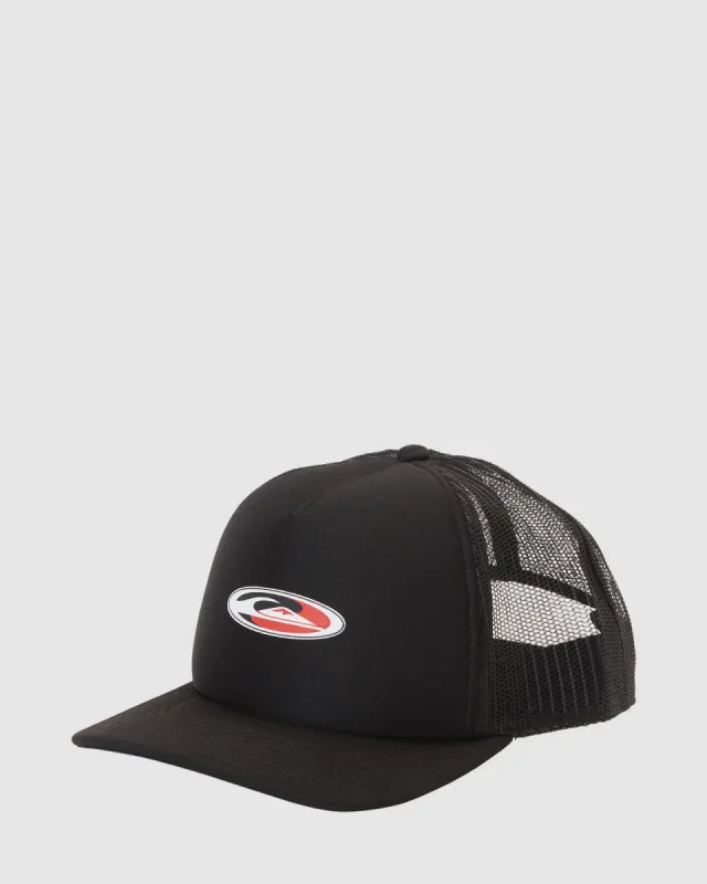 Quiksilver GRIFF TRUCKER HAT - BLACK sold by Sun Diego Boardshops