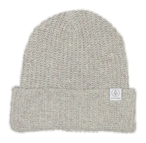 Autumn Simple R Beanie - Grey sold by Sun Diego Boardshops