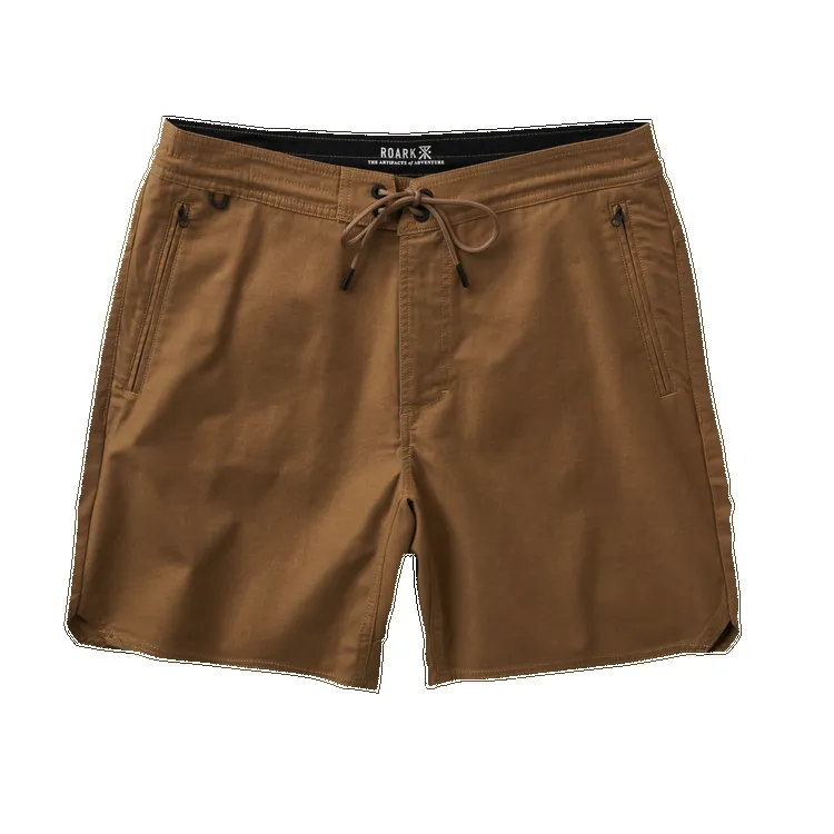 ROARK Layover Traveler Shorts 17" - DARK KHAKI sold by Sun Diego Boardshops