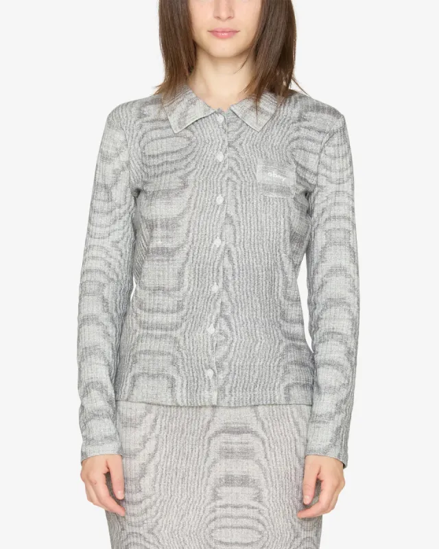 Obey NOISE BUTTON DOWN TOP - BLANC MULTI sold by Sun Diego Boardshops