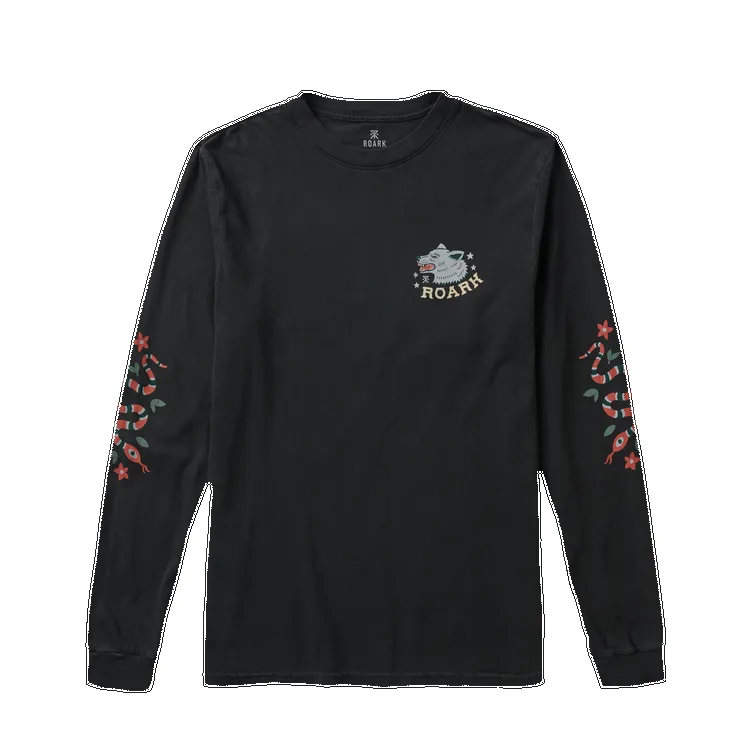 ROARK Wolfpack Premium Long Sleeve Tee - BLACK sold by Sun Diego Boardshops product image thumbnail 2
