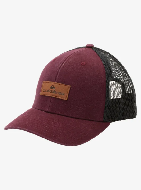 Quiksilver Down The Hatch Trucker Hat - WINE sold by Sun Diego Boardshops