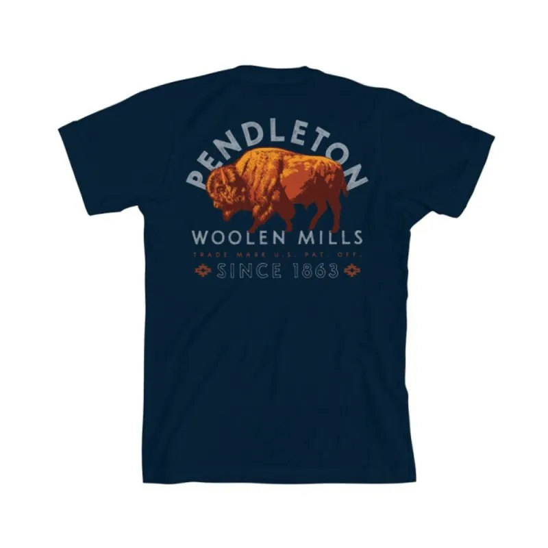 Pendleton Bison Graphic Tee - NAVY/MULTI made by Pendleton