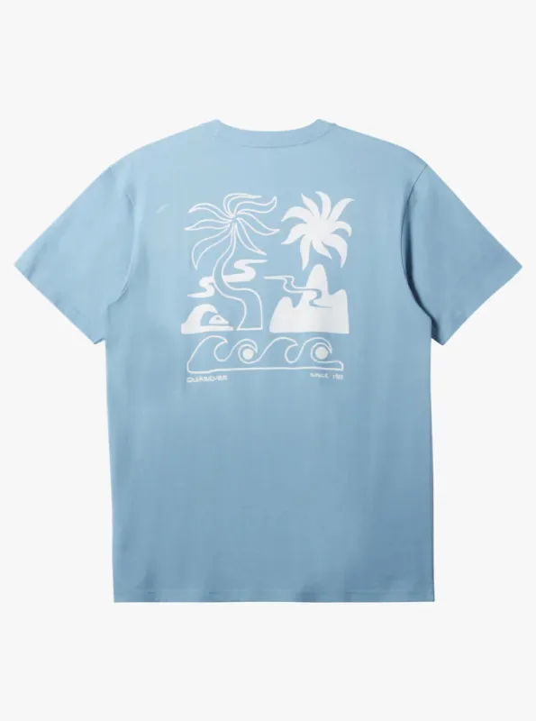 Quiksilver Tropical Breeze T-Shirt - Blueshadow sold by Sun Diego Boardshops