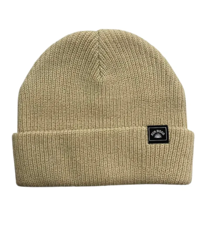 Sun Diego Reserve Solid Beanie - Natural sold by Sun Diego Boardshops