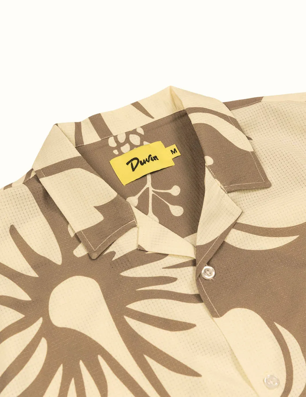 Duvin HIBISCUS LEISURE STRETCH BUTTONUP - TAN sold by Sun Diego Boardshops product image thumbnail 3