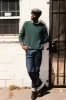 Jacques Waffle Knit Sweater - Pine Needle sold by Sun Diego Boardshops