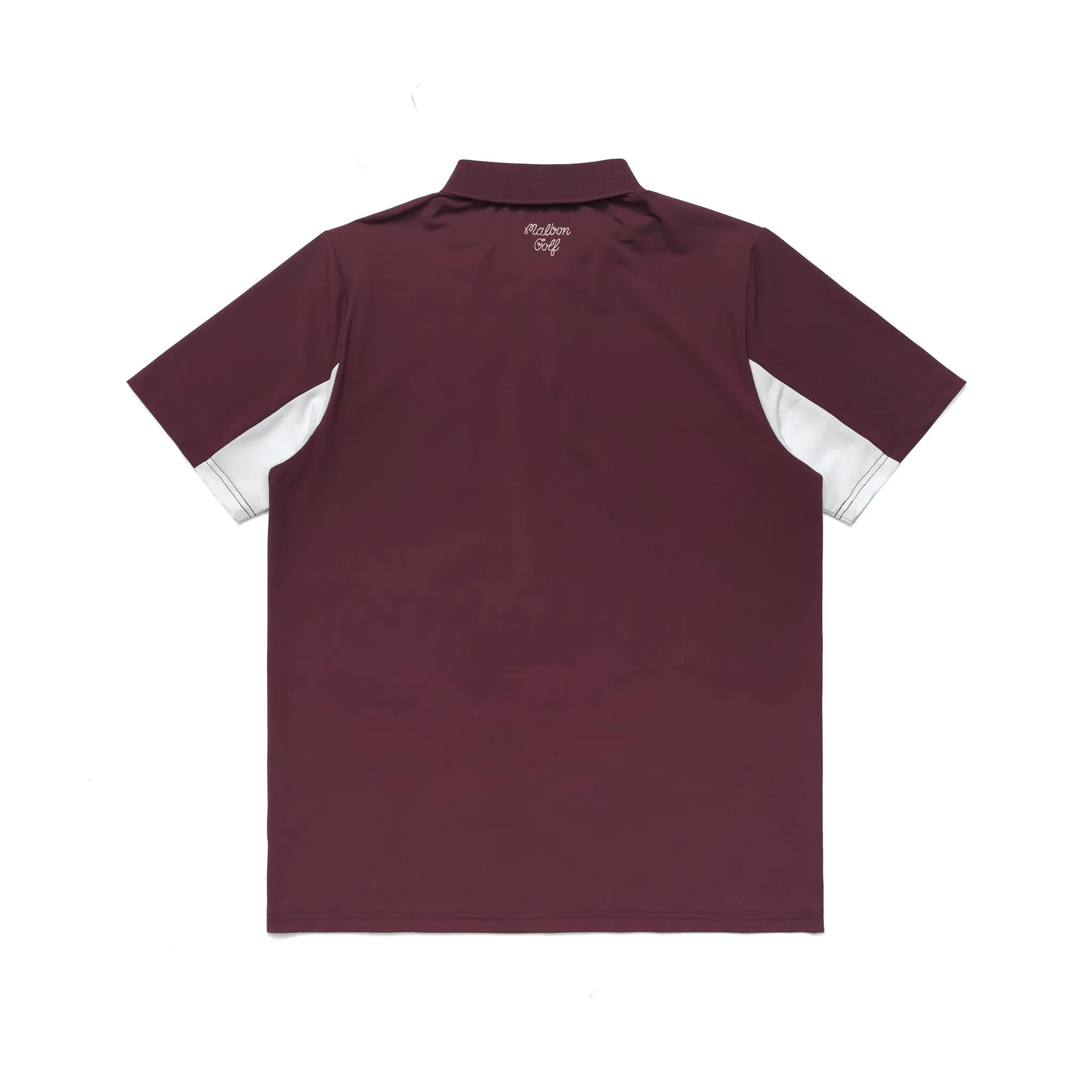 Malbon Golf Wringer Performance Pique Polo - MAROON sold by Sun Diego Boardshops product image thumbnail 3