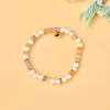 Pura Vida VENICE MIXED BEAD STRETCH BRACELET - GOLD sold by Sun Diego Boardshops