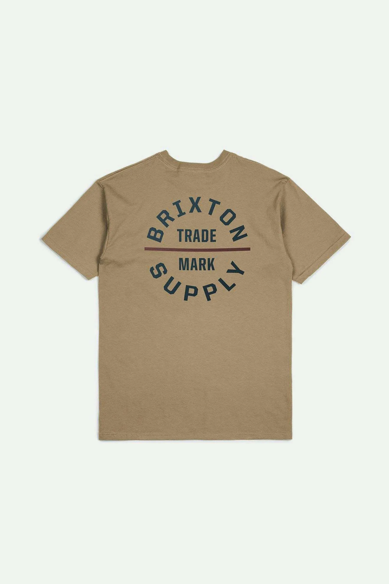 Brixton Oath V S/S Standard T-Shirt - TIGERS EYE/NAVY/MAHOGANY sold by Sun Diego Boardshops