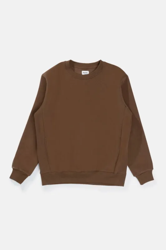 RHYTHM Classic Fleece Crew - CHOCOLATE sold by Sun Diego Boardshops
