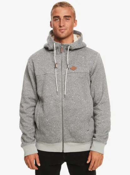 Quiksilver Cypress Keller Zip-Up Hoodie - Light Grey Heather sold by Sun Diego Boardshops