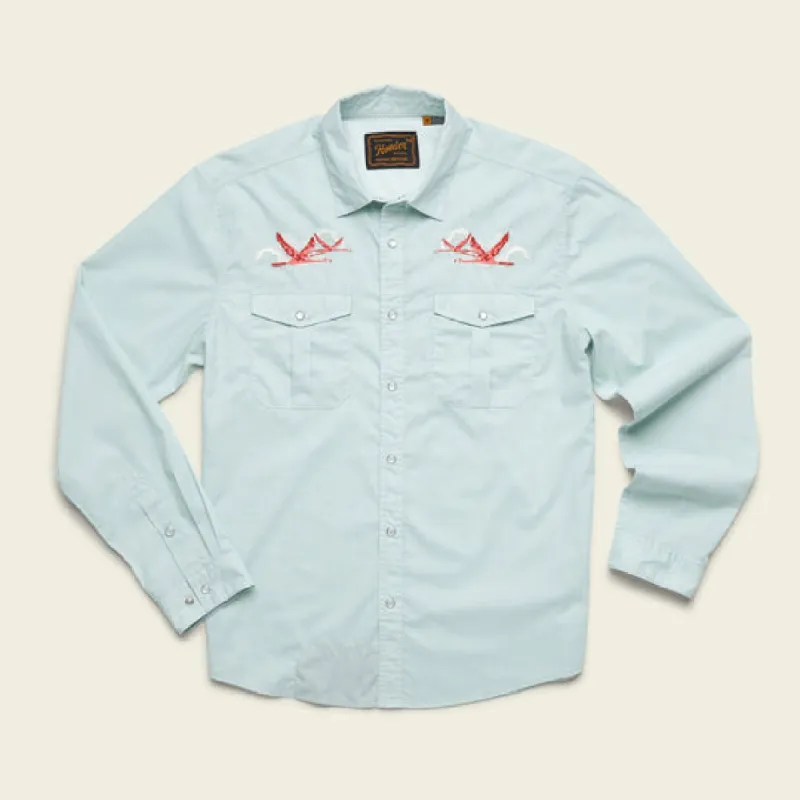 HOWLER BROS Gaucho Snapshirt - FLAMINGO FLIGHT made by Sun Diego Boardshops