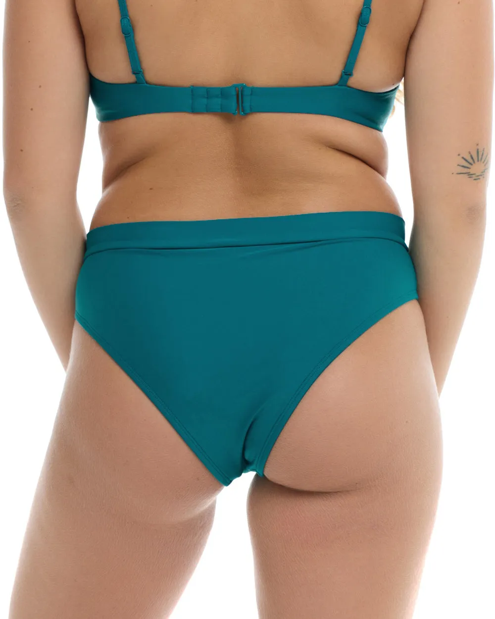 Smoothies Marlee High-Waist Bikini Bottom - Kingfisher sold by Sun Diego Boardshops product image thumbnail 2