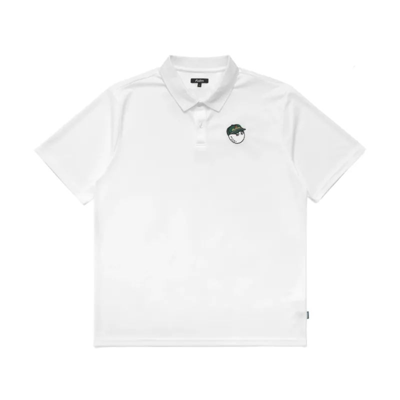 Malbon Golf PIMENTO PERFORMANCE PIQUE POLO - WHITE sold by Sun Diego Boardshops