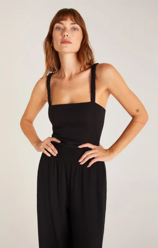 Z-Supply Cambria Gauze Tank - Black sold by Sun Diego Boardshops