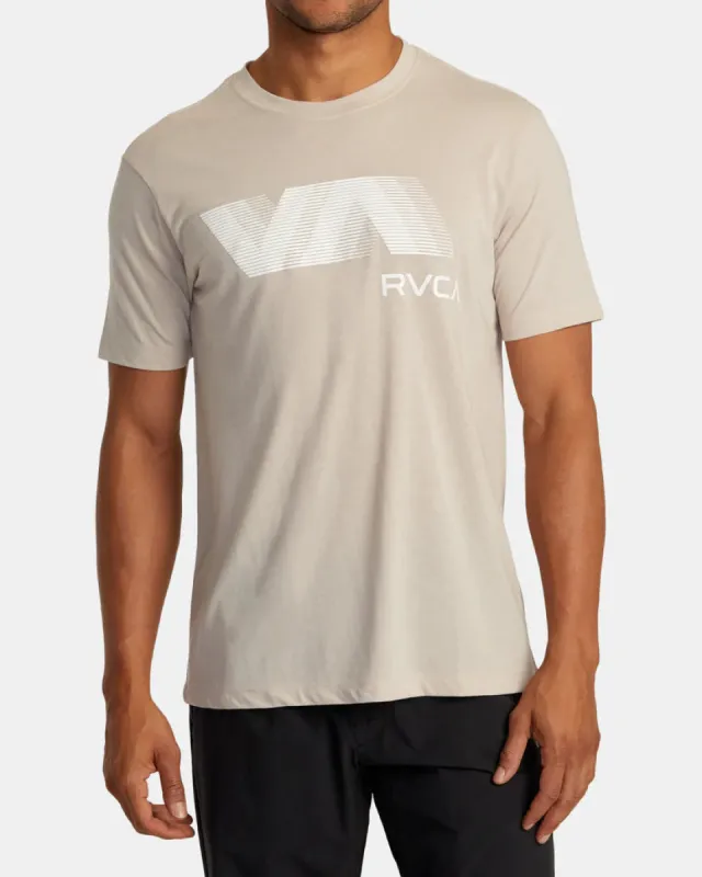 RVCA VA BLUR TEE - WARM GREY sold by Sun Diego Boardshops