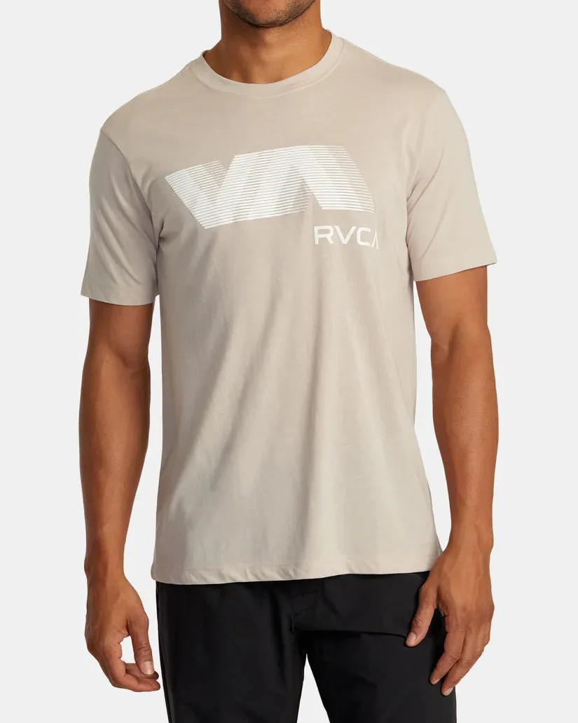RVCA VA BLUR TEE - WARM GREY sold by Sun Diego Boardshops