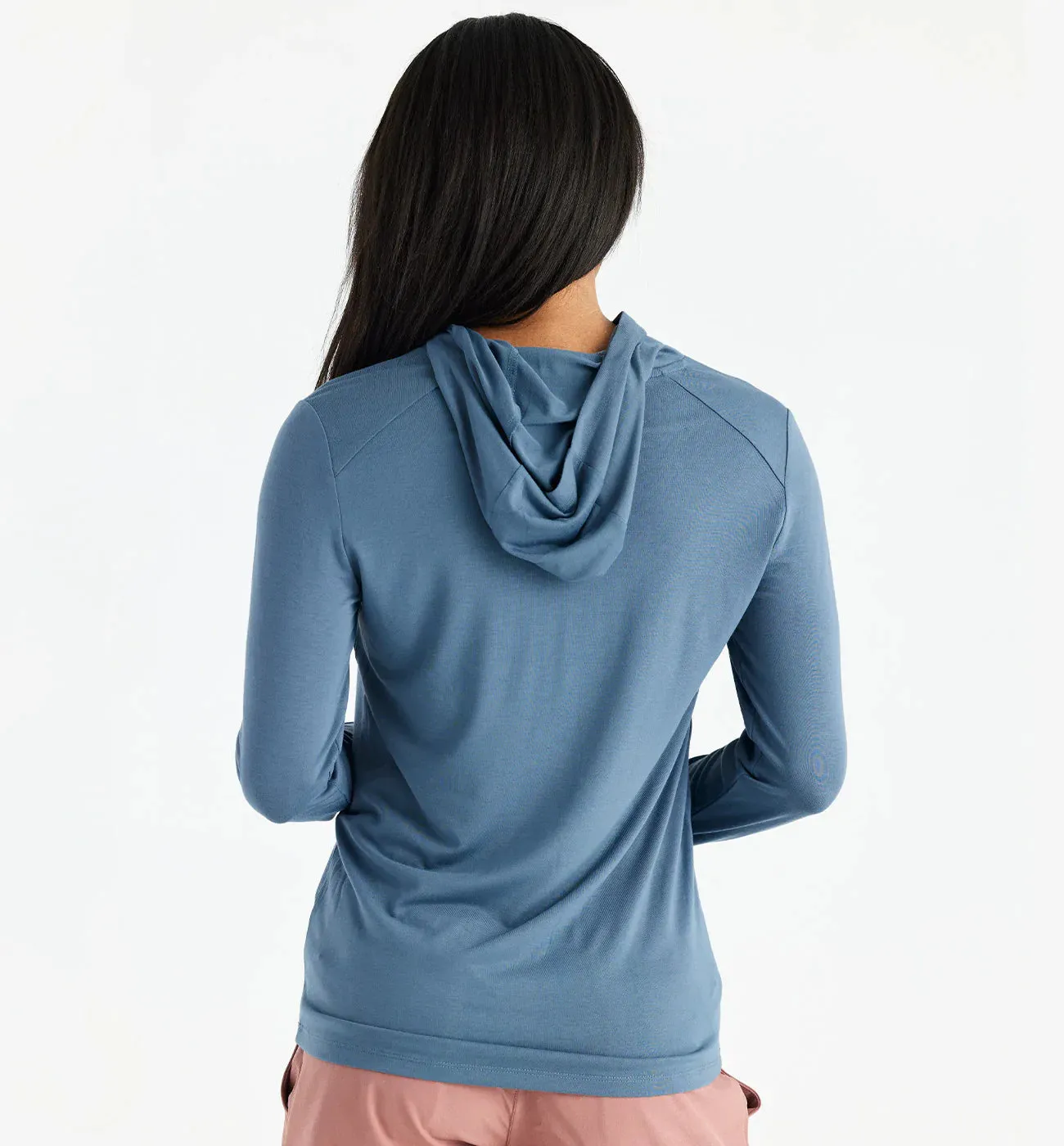 Free Fly Women's Bamboo Shade Hoodie II - Slate Blue sold by Sun Diego Boardshops product image thumbnail 3