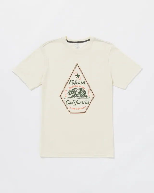 Volcom Calinice Time Short Sleeve Tee - OFF WHITE HEATHER sold by Sun Diego Boardshops