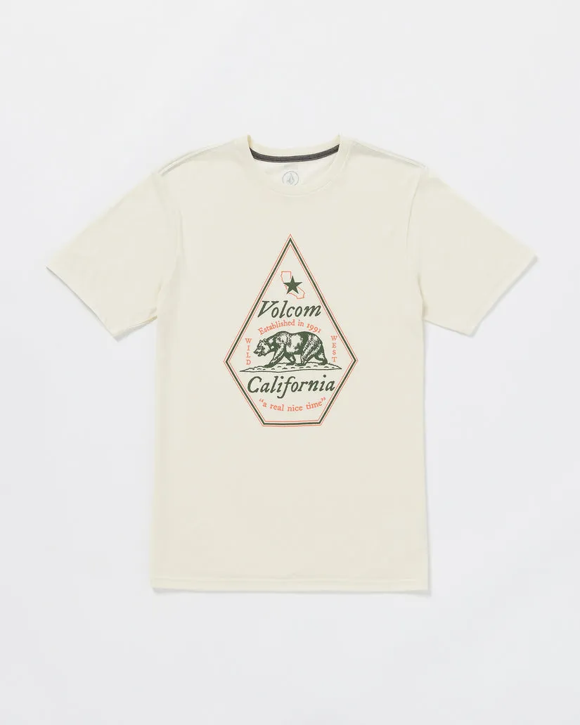 Volcom Calinice Time Short Sleeve Tee - OFF WHITE HEATHER sold by Sun Diego Boardshops
