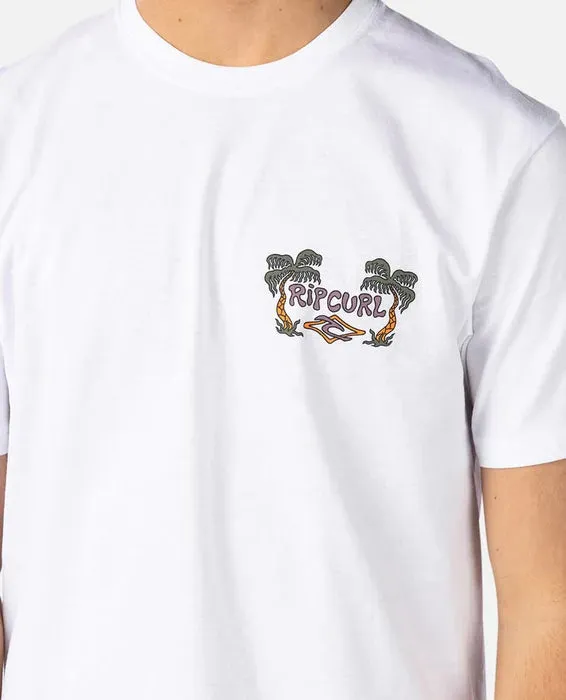 RIPCURL SHREDDING TEE - white sold by Sun Diego Boardshops product image thumbnail 2