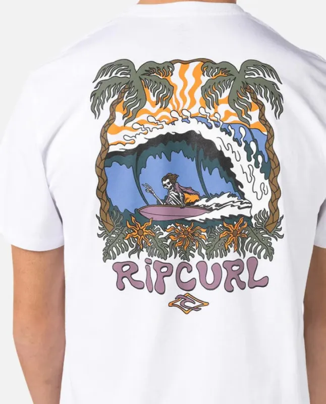 RIPCURL SHREDDING TEE - white sold by Sun Diego Boardshops