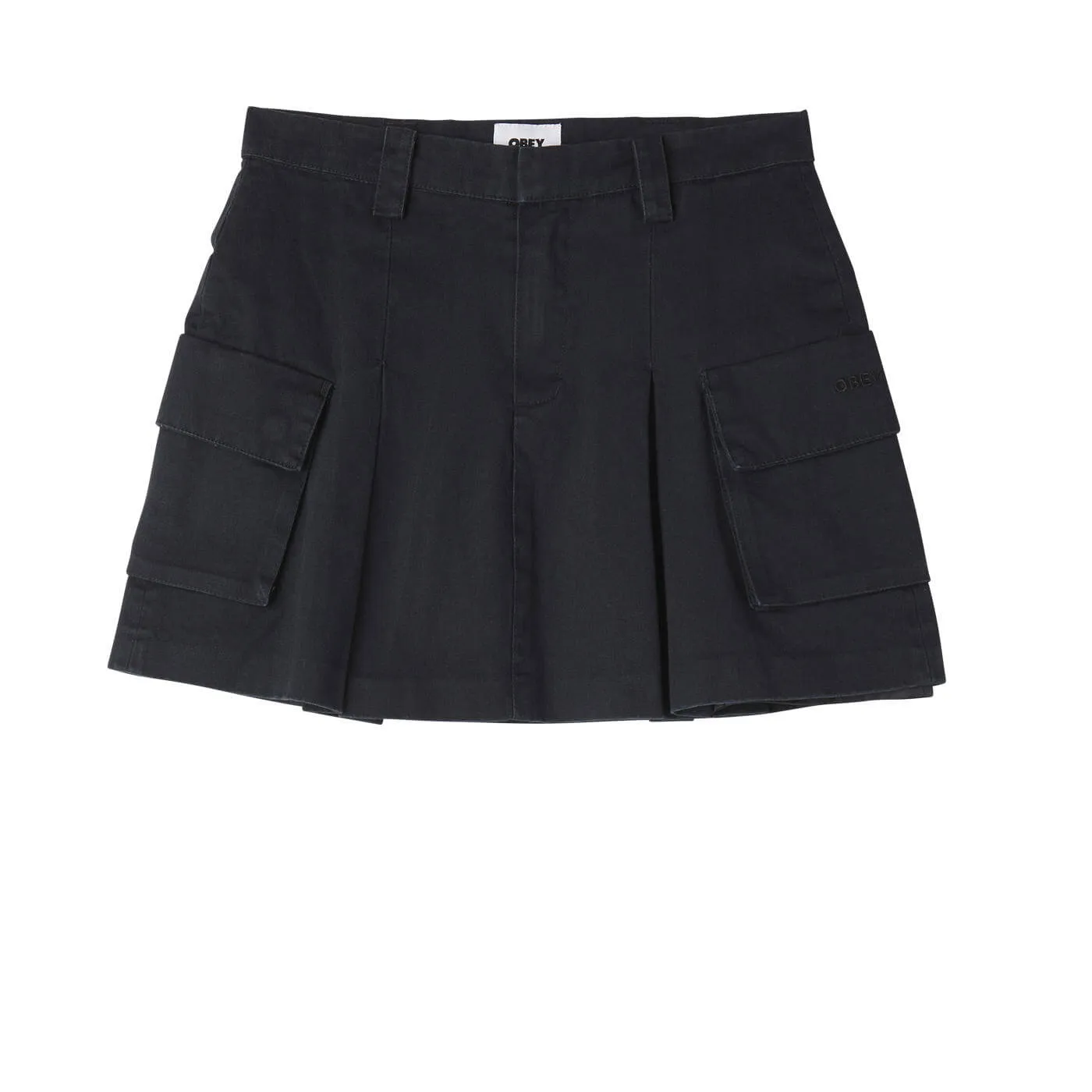 Obey- ANDREA CARGO MINI SKIRT - BLACK sold by Sun Diego Boardshops