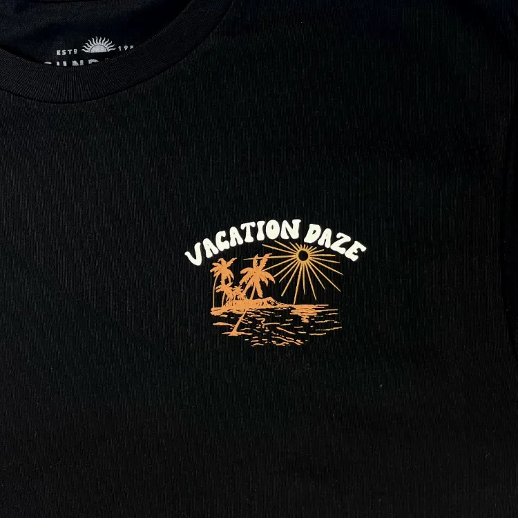 SunDiego VACATION T-Shirt - Black sold by Sun Diego Boardshops product image thumbnail 2
