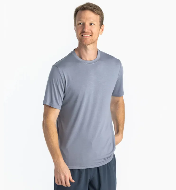 Free Fly Men's Bamboo Motion Tee - SLATE sold by Sun Diego Boardshops