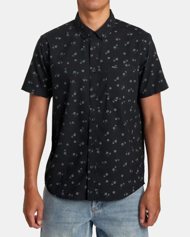 RVCA THAT'LL DO PRINT SHORT SLEEVE SHIRT - BLACK FLORAL sold by Sun Diego Boardshops