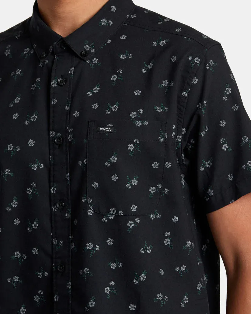 RVCA THAT'LL DO PRINT SHORT SLEEVE SHIRT - BLACK FLORAL sold by Sun Diego Boardshops product image thumbnail 3
