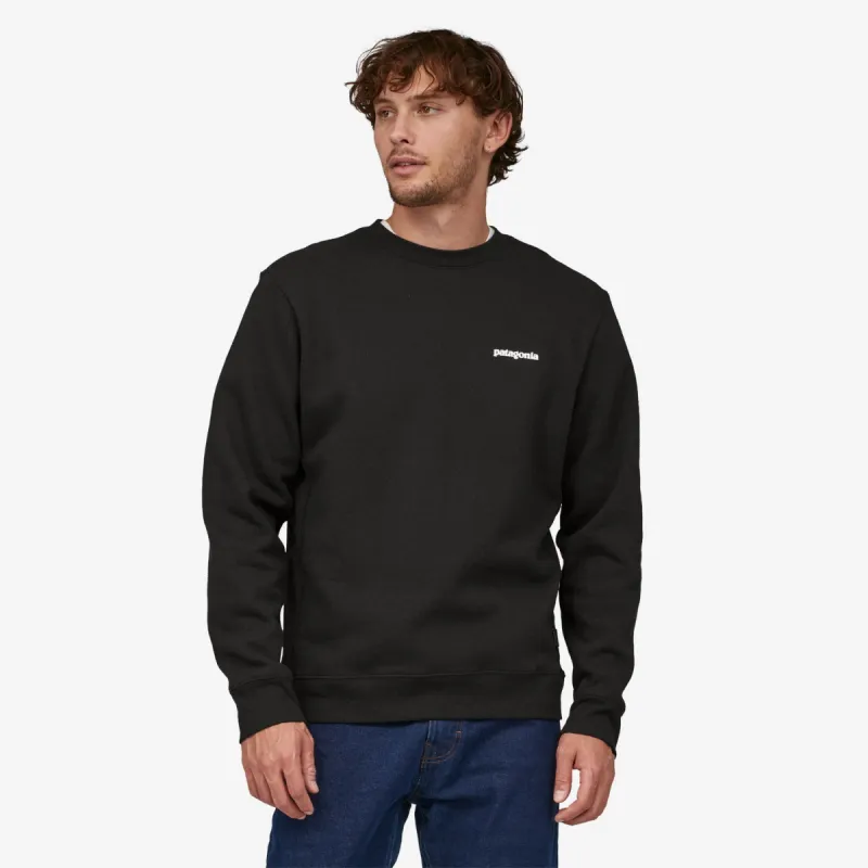 Patagonia P-6 Logo Uprisal Crew Sweatshirt - Black sold by Sun Diego Boardshops