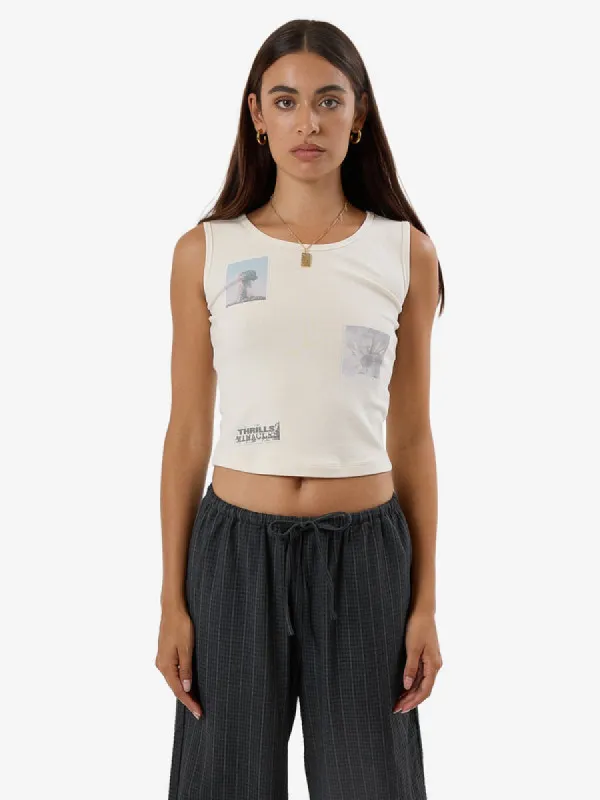 THRILLS One Way Or Another Y2K Tank - HERITAGE WHITE sold by Sun Diego Boardshops