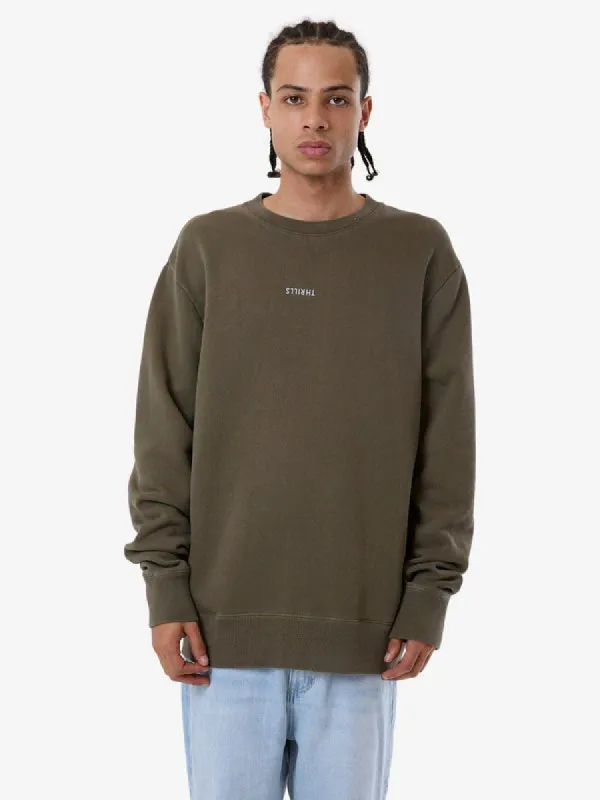 THRILLS Minimal Thrills Oversize Crew - TARMAC sold by Sun Diego Boardshops