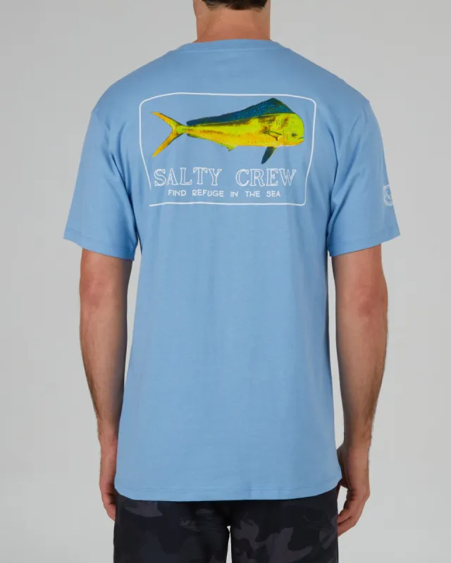 Salty Crew Golden Mahi Marine Blue S/S Premium Tee - MARINE BLUE sold by Sun Diego Boardshops