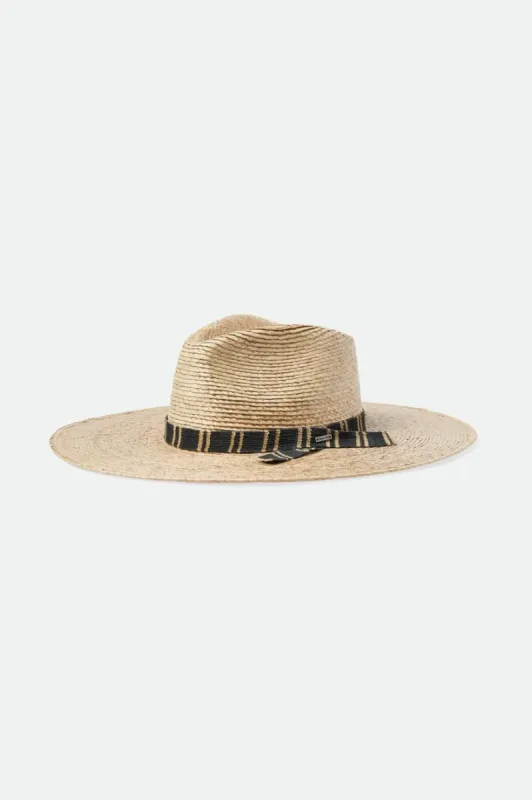 Leigh Straw Fedora - Natural/Multi sold by Sun Diego Boardshops