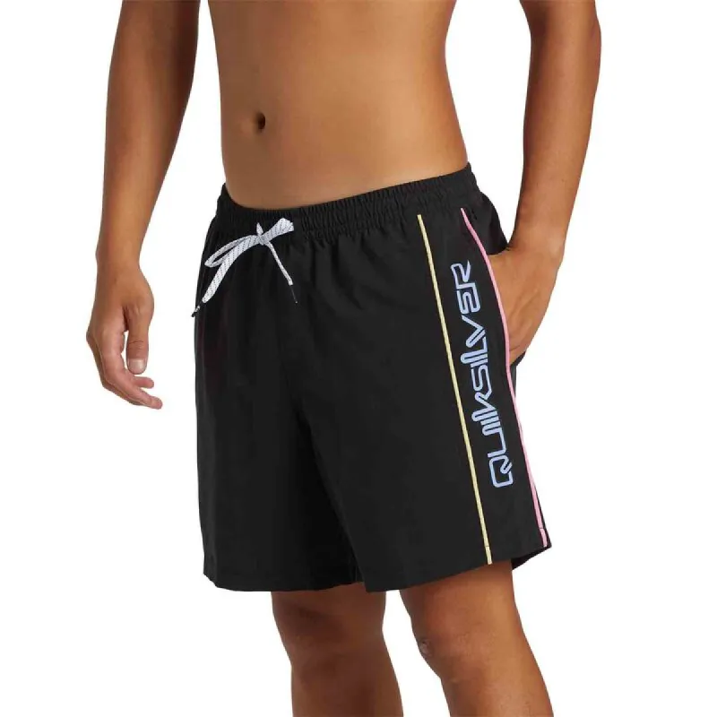 Quiksilver Mens Everyday Vert Volley 17" Swim Shorts - Black sold by Sun Diego Boardshops