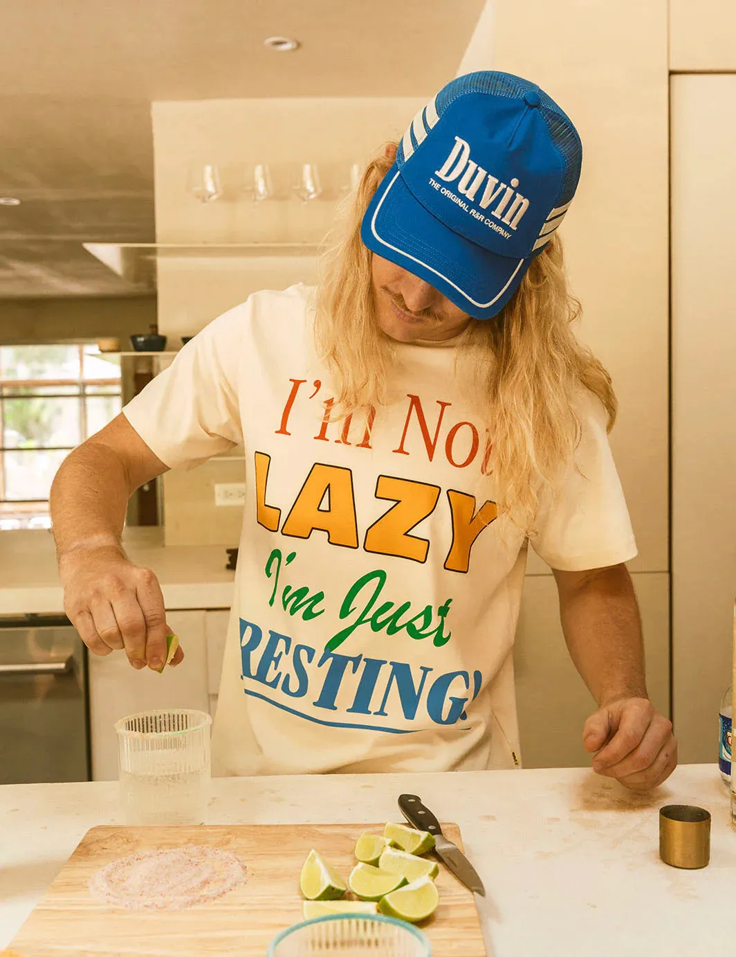 Duvin Design Company NOT LAZY TEE - ANTIQUE sold by Sun Diego Boardshops product image thumbnail 2