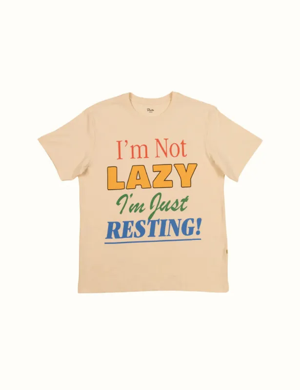 Duvin Design Company NOT LAZY TEE - ANTIQUE sold by Sun Diego Boardshops