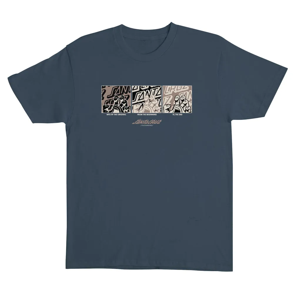 Santa Cruz Handled Front Men's Santa Cruz T-Shirt - STEEL BLUE sold by Sun Diego Boardshops