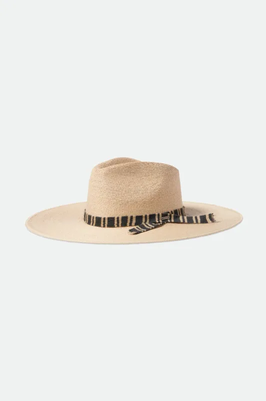 Leigh Straw Fedora - Natural sold by Sun Diego Boardshops