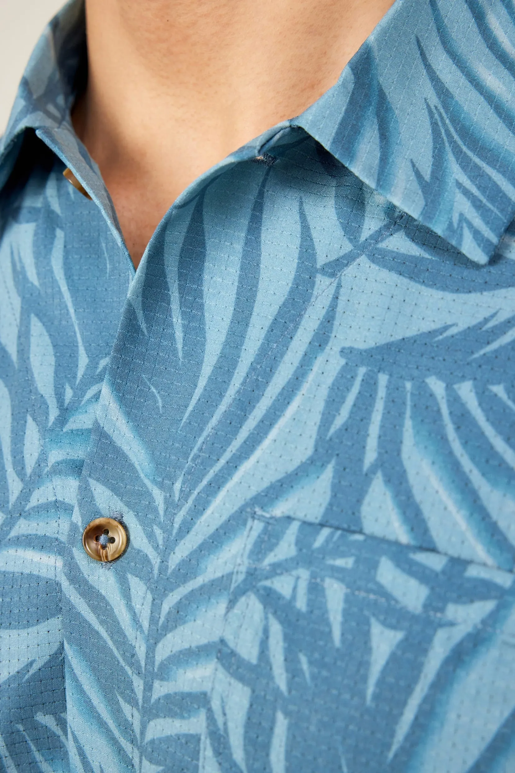 686
Nomad Perforated Button Down Shirt - Palm Blue sold by Sun Diego Boardshops product image thumbnail 3