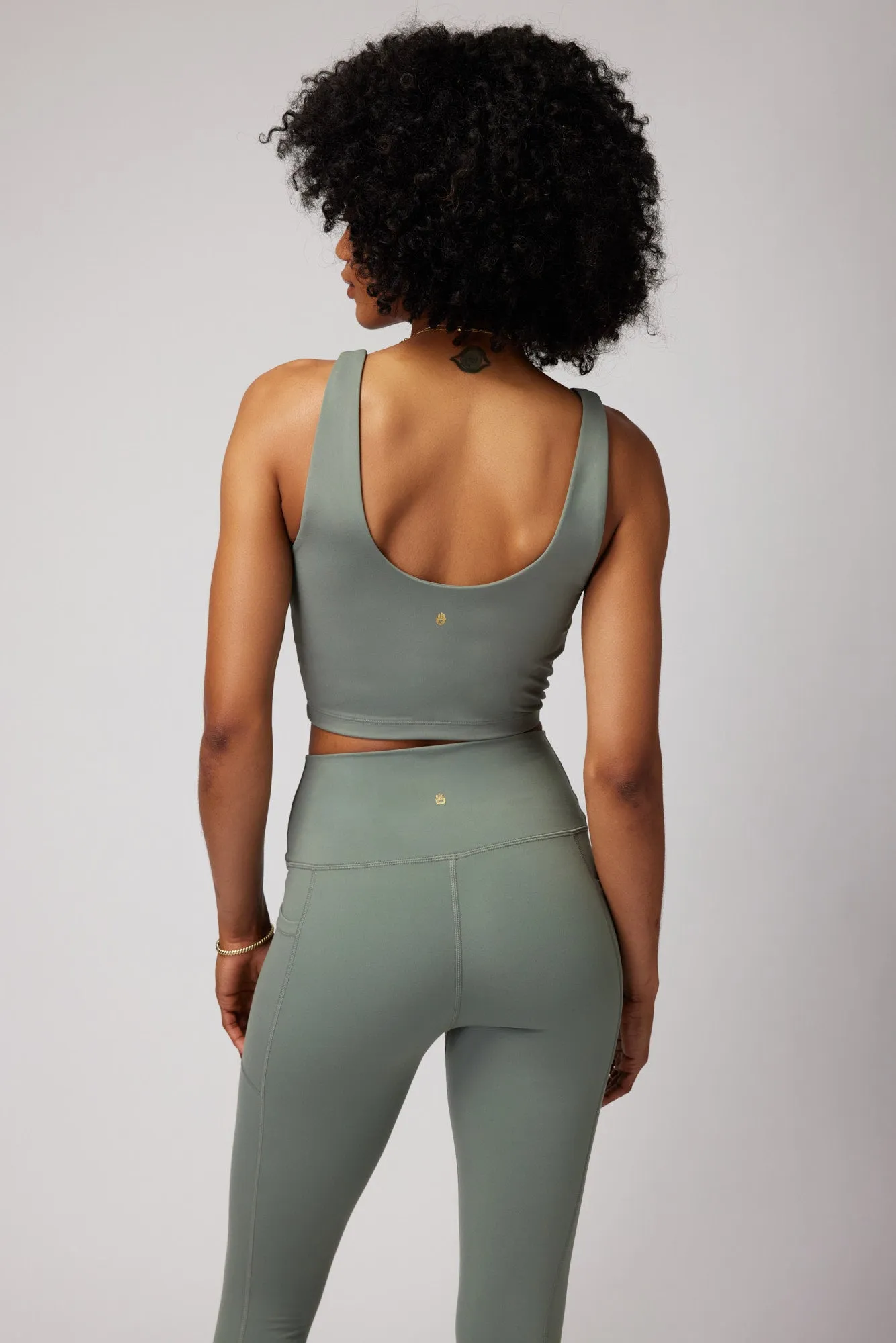 Spiritual Gangster Indie Dream Tech Crop Tank - Agave sold by Sun Diego Boardshops product image thumbnail 2