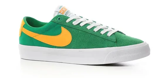 NIKE SB ZOOM BLAZER LOW PRO GT SKATE SHOES - LUCKY GREEN/UNIVERSITY GOLD sold by Sun Diego Boardshops